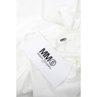 Mm6 Maison Margiela Vestito in Cotone in Bianco