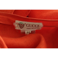 Gucci Oberteil aus Leinen in Orange