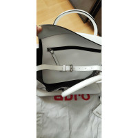 Abro Handtasche aus Leder in Weiß