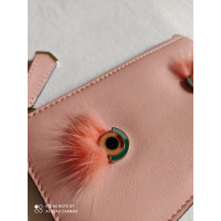 Fendi Täschchen/Portemonnaie aus Leder in Rosa / Pink