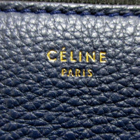 Céline Edge Bag Large en Cuir en Bleu