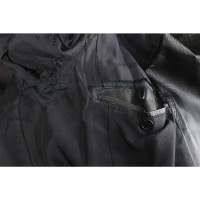 Fendi Jacke/Mantel aus Leder in Schwarz