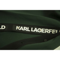 Karl Lagerfeld Hose aus Viskose in Grün