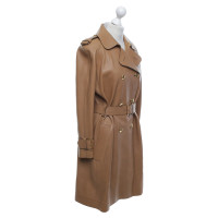Louis Vuitton Leather coat in Camel