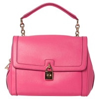 Dolce & Gabbana Pink Lock and Key Satchel