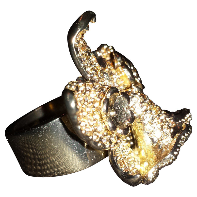 Versace For H&M Golden Flower Ring