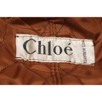 Chloé Jacke/Mantel aus Leder in Braun