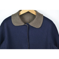 Le Tricot Perugia Jas/Mantel Wol in Blauw