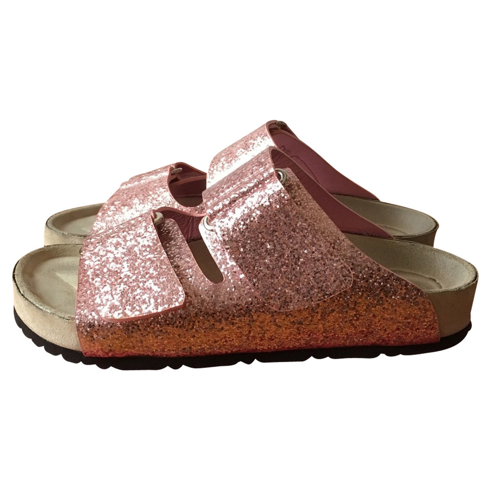 Giamba Paris Sandals Leather in Pink