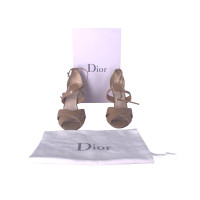 Christian Dior Sandalen Leer in Beige