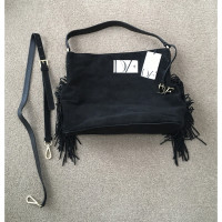 Diane Von Furstenberg Shoulder bag Suede in Black