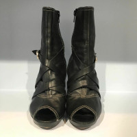 Balmain Stiefeletten aus Leder in Schwarz