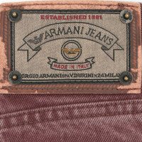 Armani Jeans Jeans en Coton en Bordeaux