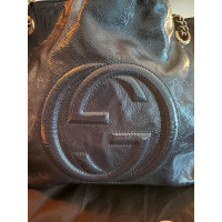 Gucci Soho Tote Bag Patent leather in Blue