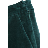 Claudie Pierlot Velvet Shorts in Green