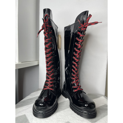 Cesare Paciotti Boots Patent leather in Black