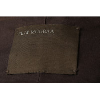 Muubaa Veste/Manteau en Cuir en Marron