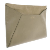 Smythson Clutch Leer in Beige