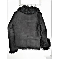 Blumarine Jacket/Coat Leather in Black