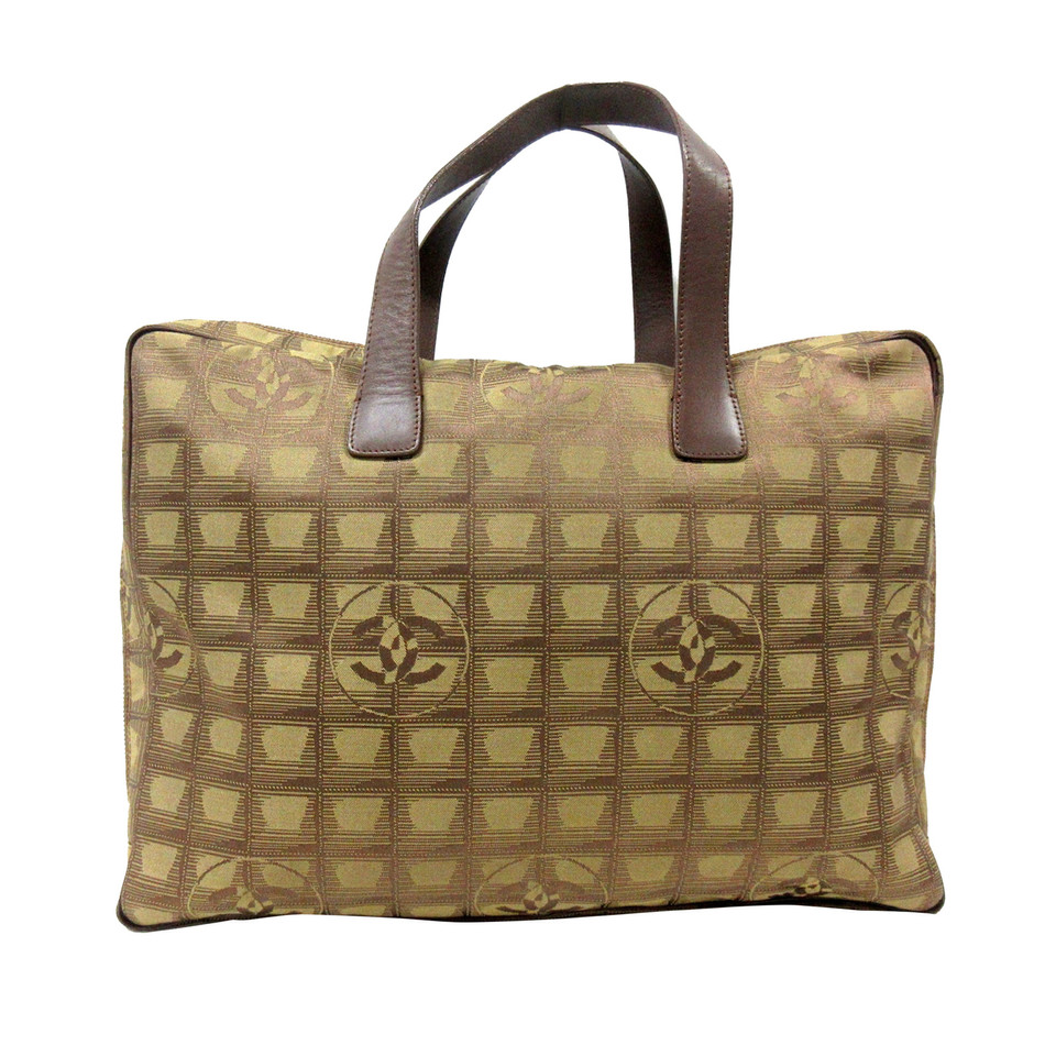 Chanel Handbag Cotton in Brown