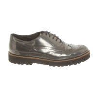 Hogan Chaussures à lacets en Cuir verni en Argenté