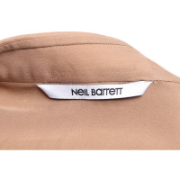 Neil Barrett Top Silk in Beige