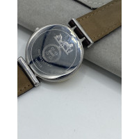 Hermès Armbanduhr aus Stahl in Braun