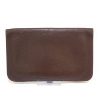 Hermès Dogon Compact Wallet Leather in Brown