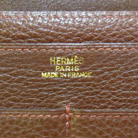 Hermès Dogon Compact Wallet Leather in Brown