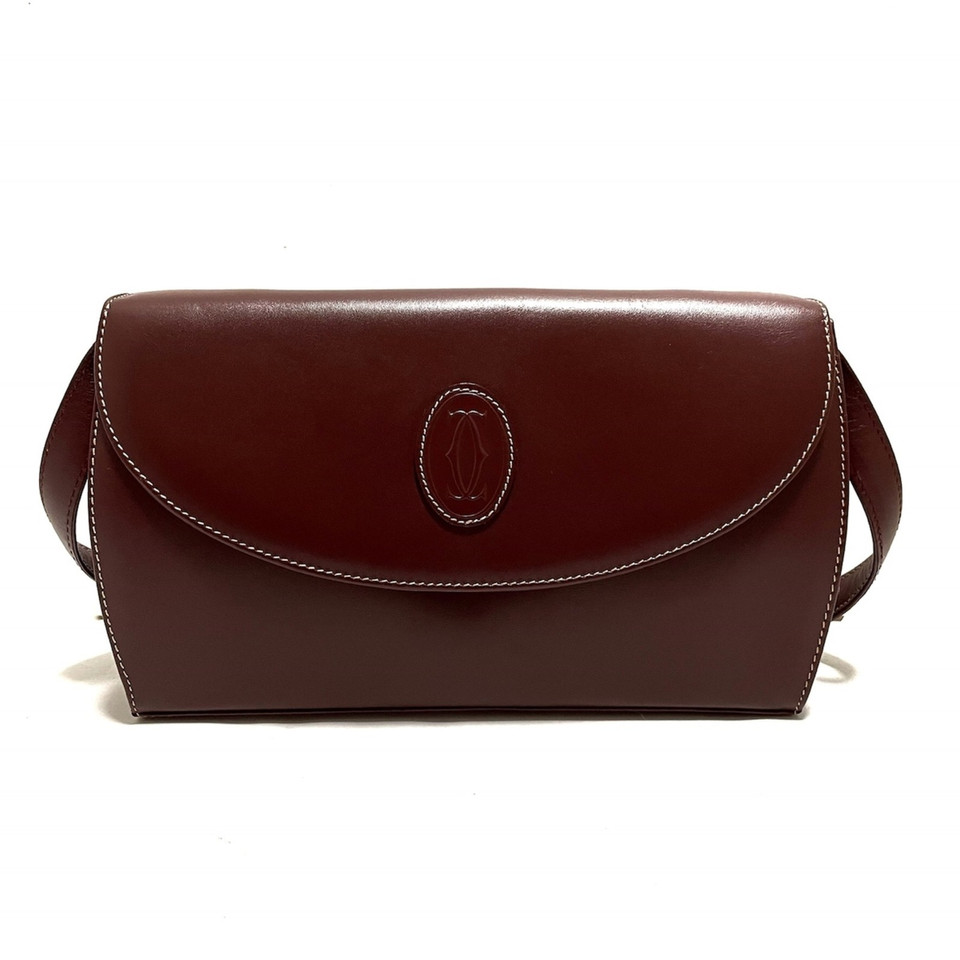 Cartier Shoulder bag Leather in Bordeaux