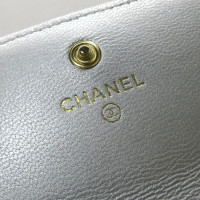 Chanel Sac à main/Portefeuille en Cuir en Gris