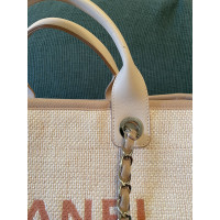 Chanel Deauville Medium Tote Canvas in Pink
