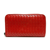 Bottega Veneta Borsette/Portafoglio in Pelle in Rosso