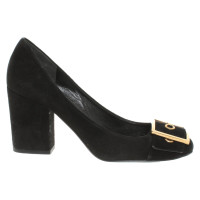 Gucci Pumps/Peeptoes aus Leder in Schwarz