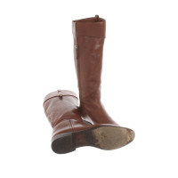 Burberry Bottes en Cuir en Marron