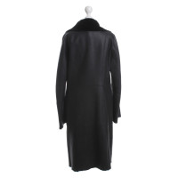 Marc Cain Sheepskin coat in black