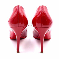 Christian Louboutin Pumps/Peeptoes aus Lackleder in Rot