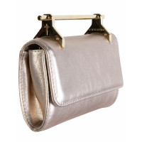 M2 Malletier Clutch Bag Leather in Pink