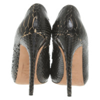 Alexander McQueen pumps made of reptile leather