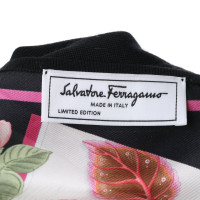 Salvatore Ferragamo Haut en cardigan et soie