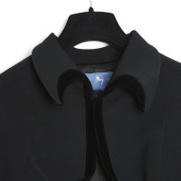 Mugler Jacke/Mantel aus Wolle in Schwarz