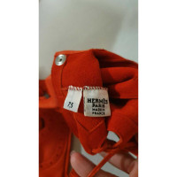 Hermès Handschoenen Leer in Rood