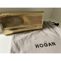 Hogan Clutch Bag in Gold