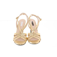 Marina Rinaldi Sandals Leather in Gold