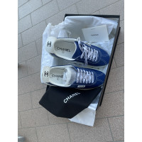 Chanel Chaussures de sport en Cuir en Bleu
