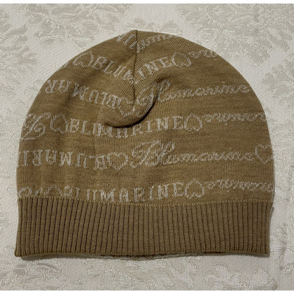 Blumarine Hut/Mütze aus Wolle in Beige
