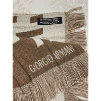 Giorgio Armani Schal/Tuch aus Wolle in Beige