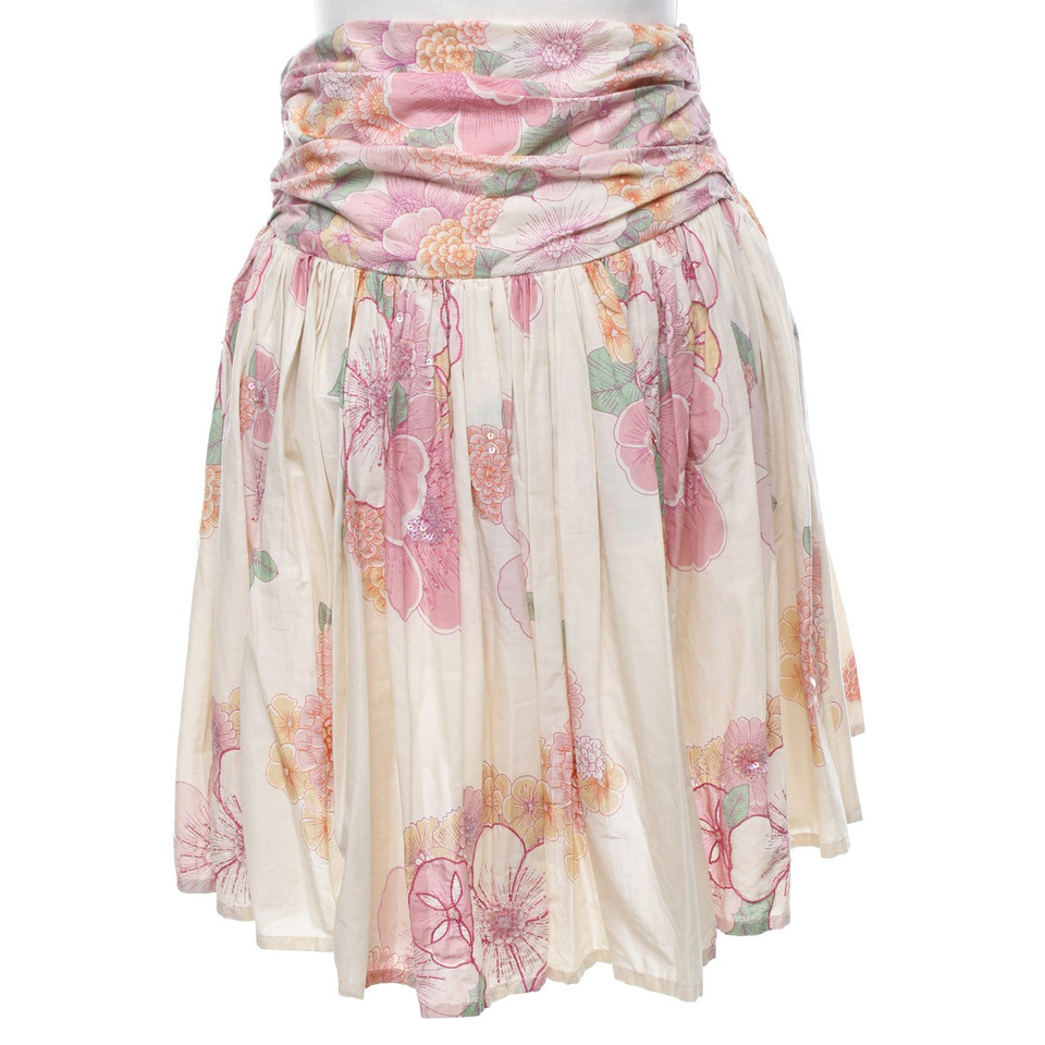 French Connection skirt in beige / multicolor