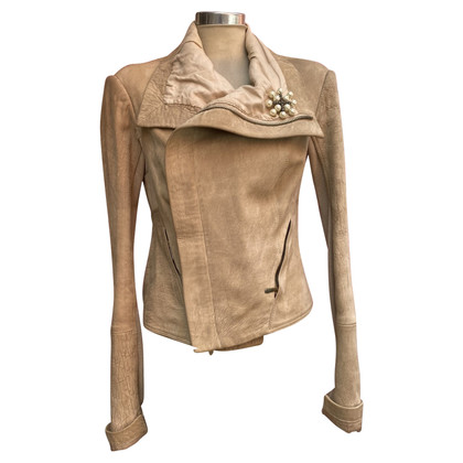 Twinset Milano Giacca/Cappotto in Pelle in Beige