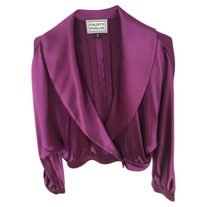 Fausto Puglisi Top Silk in Violet
